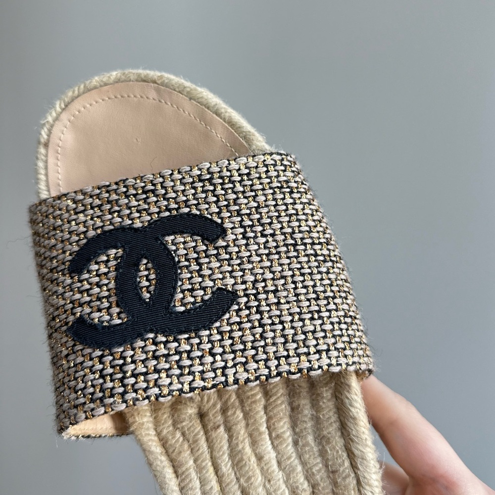 Chanel Espadrille Slides - Picture 15 of 15